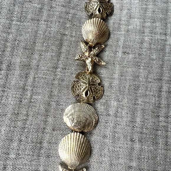 Sterling silver seashells bracelet - Picture 4 of 4